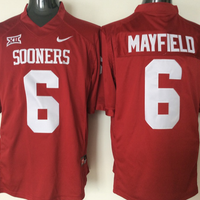 Men's Oklahoma Sooners Baker Mayfield #6 Crimson Player Jersey