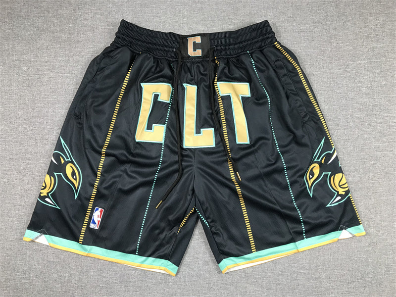 Men's Charlotte Hornets Black 2022/23 City Edition Basketball Shorts11