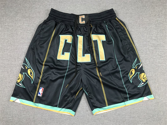 Men's Charlotte Hornets Black 2022/23 City Edition Basketball Shorts11