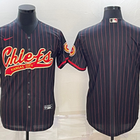 Men's Kansas City Chiefs Black Blank Player Jersey1
