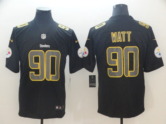 Men's Pittsburgh Steelers T.J. Watt Black Game Jersey1