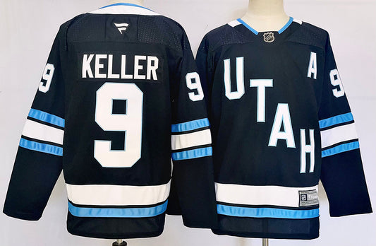 Men's Phoenix Coyotes Clayton Keller #9 Black Game jersey1
