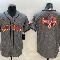 Men's Houston Astros Gray Replica Player Jersey1