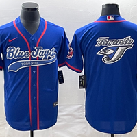 Men's Toronto Blue Jays1 Blue Replica Team Logo Jersey