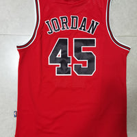 Men's Chicago Bulls Michael Jordan #45 NBA Red Mitchell&Ness Swingman Jersey1