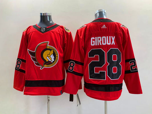 Men's Ottawa Senators Claude Giroux #28 Red Player Game Jersey1