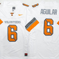 Men's Tennessee Volunteers Joey Aguilar #6 White Player Game Jersey