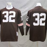 Men's Cleveland Browns Jim Brown Mitchell & Ness Brown Legacy Replica Jersey1