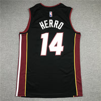 Men's Miami Heat Tyler Herro #14 Black 2022/23 Fast Break Replica Jersey1 - Icon Edition