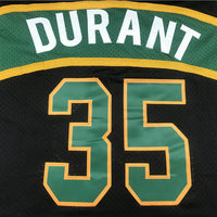 Men's Seattle Supersonics Kevin Durant #35 Black Throwback Swingman Jersey