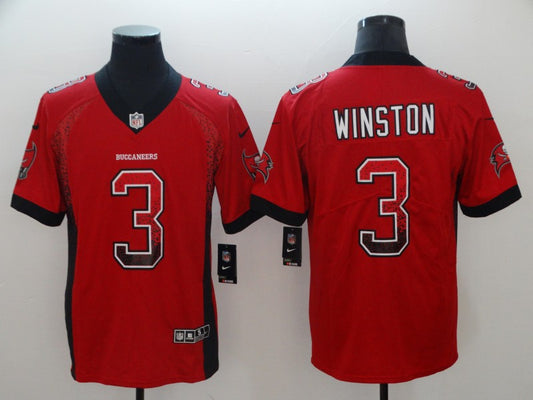 Men's Tampa Bay Buccaneers Jameis Winston #3 Red Game Player Jersey1