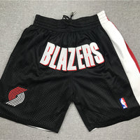 Men's Portland Trail Blazers Black Basketball Shorts1