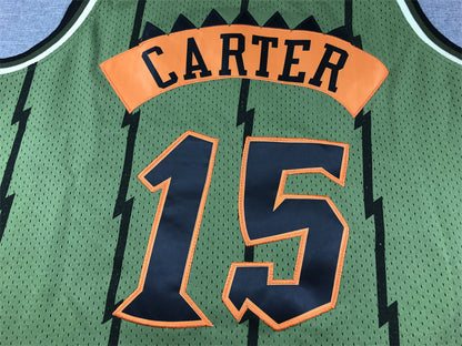 Men's Toronto Raptors Vince Carter #15 Army Green 1998-99 Hardwood Classics Swingman Jersey1