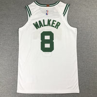 Men's Boston Celtics Kemba Walker #8 NBA White Game Jersey1
