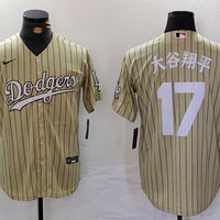 Men's Los Angeles Dodgers Shohei Ohtani #17 Gold Limited Player Jersey1