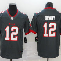 Men's Tampa Bay Buccaneers Tom Brady #12 Gray Game Jersey1