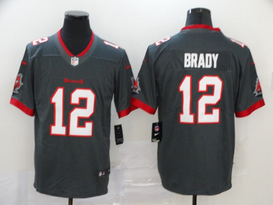 Men's Tampa Bay Buccaneers Tom Brady #12 Gray Game Jersey1
