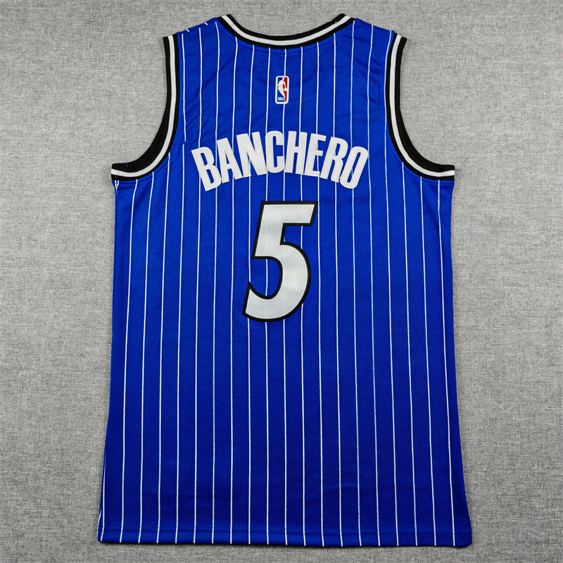 Men's Orlando Magic Paolo Banchero #5 Blue Swingman Player Jersey - Icon Edition