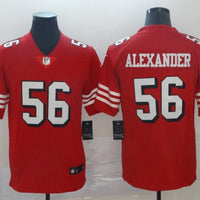 Men's San Francisco 49ers Kwon Alexander #56 Red Game Player Jersey1