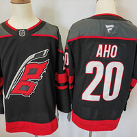 Men's Carolina Hurricanes Sebastian Aho #20 Fanatics Black Jersey