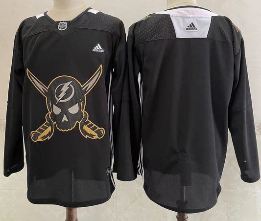 Men's Tampa Bay Lightning Black Player Blank Jersey1
