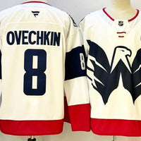 Men's Washington Capitals Alexander Ovechkin #8 Fanatics White Player Jersey