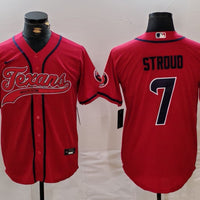 Men's Houston Texans C.J. Stroud #7 Red Game Player Jersey1
