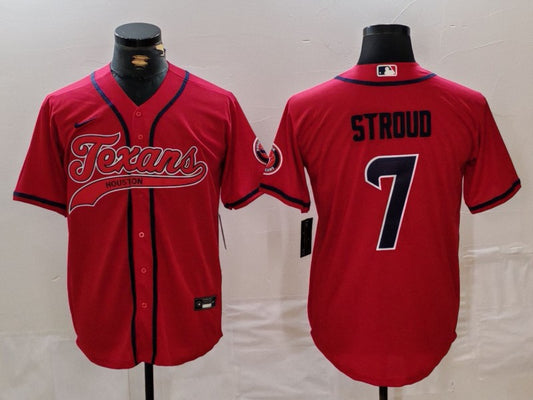 Men's Houston Texans C.J. Stroud #7 Red Game Player Jersey1