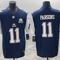 Men's Dallas Cowboys Micah Parsons #11 Navy Game Jersey1