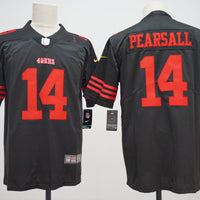 Men's San Francisco 49ers Ricky Pearsall #14 Black Game Jersey