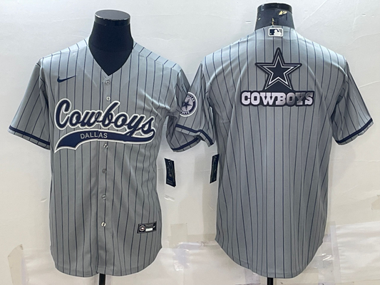 Men's Dallas Cowboys Gray Game Player Jersey1