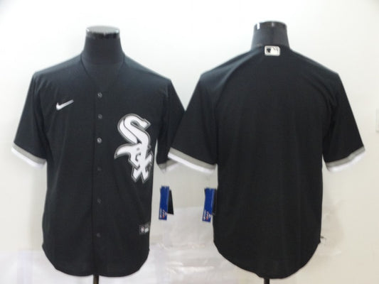 Men's Chicago White Sox Black Alternate Replica Blank Jersey1