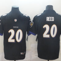Ed Reed #20 Baltimore Ravens Black Game Jersey - JerseysFreak
