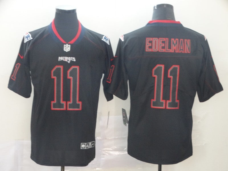 Men's New England Patriots Julian Edelman #11 Black Game Jersey1