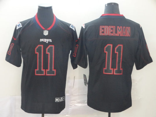 Men's New England Patriots Julian Edelman #11 Black Game Jersey1