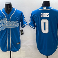 Jahmyr Gibbs #26 Detroit Lions Blue Game Jersey - JerseysFreak