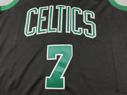 Men's Boston Celtics Jaylen Brown #7 Black Swingman Jersey1 - Statement Edition