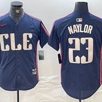 Men's Cleveland Guardians Bo Naylor #23 Navy 2024 City Connect Limited Jersey1