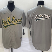 Men's Oakland Athletics Gray Replica Player Jersey1