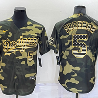 Men's Los Angeles Dodgers Freddie Freeman #5 Camouflage Replica Baseball Jersey1