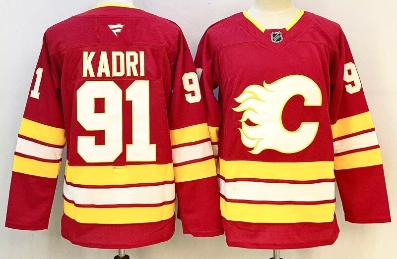 Men's Calgary Flames Nazem Kadri #91 Fanatics Red Home Breakaway Player Jersey