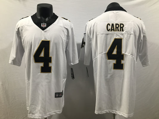 Men's New Orleans Saints Derek Carr #4 White Game Jersey Joint Edition