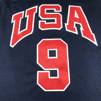 Men's Michael Jordan #9 Navy USA Dream Team Olympics Jersey