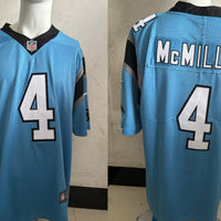 Men's Carolina Panthers Tetairoa McMillan #4 Blue Alternate Game Jersey