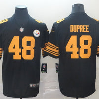 Men's Pittsburgh Steelers Bud Dupree #48 Black Alternate Legend Jersey1