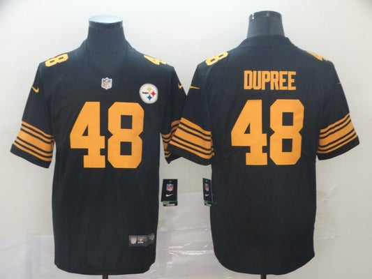 Men's Pittsburgh Steelers Bud Dupree #48 Black Alternate Legend Jersey1
