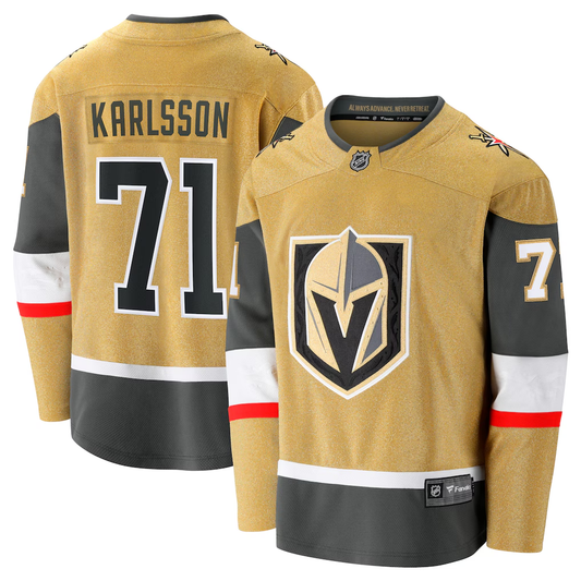 Men's Vegas Golden Knights William Karlsson #71 Fanatics Gold Home Breakaway Jersey