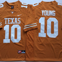 Men's Texas Longhorns Vince Young #10 Orange Replica Team Jersey