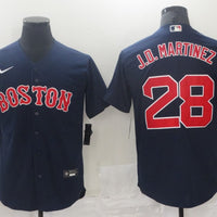 Men's Boston Red Sox J.D. Martinez #28 Navy Replica Baseball Jersey1