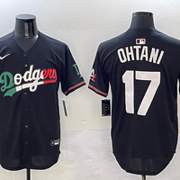 Men's Los Angeles Dodgers Shohei Ohtani Black Game Player Jersey1
